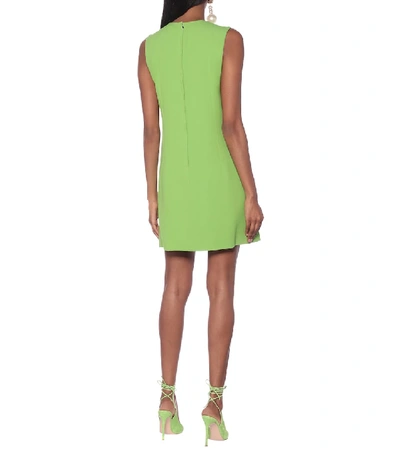 Shop Dolce & Gabbana Cady Shift Dress In Green