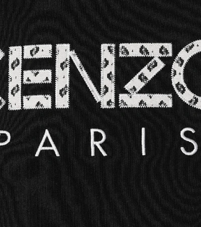 Shop Kenzo Logo Cotton Sweater In Black