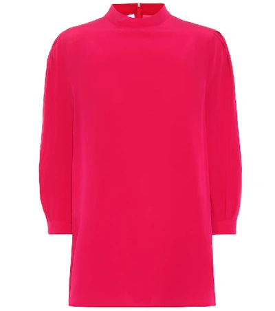 Shop Givenchy Silk Blouse In Pink