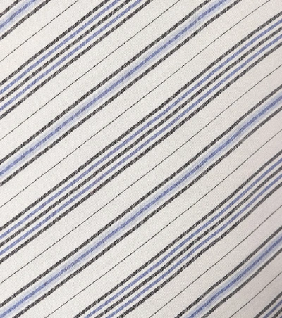 Shop Isabel Marant Val Striped Silk-blend Top In Blue