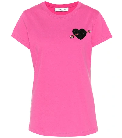 Shop Valentino Cotton T-shirt In Pink