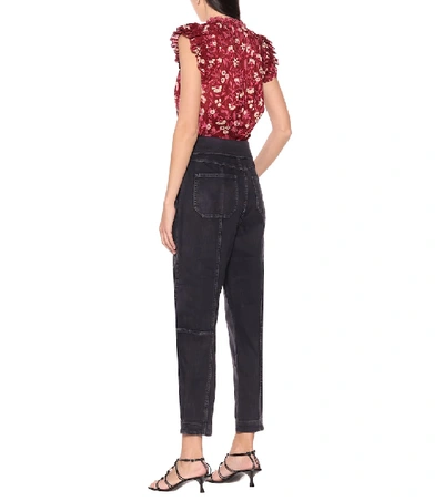Shop Ulla Johnson Storm High-rise Carrot Jeans In Black