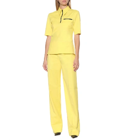 Shop Kwaidan Editions Polo Shirt In Yellow