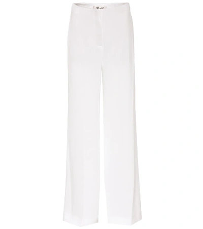 Shop Diane Von Furstenberg Wide Leg Trousers In White