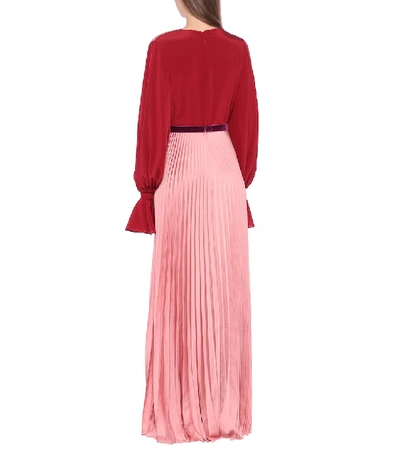 Shop Roksanda Rora Silk-crêpe Dress In Pink