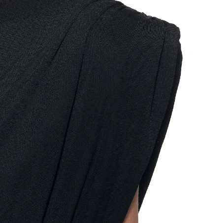 Shop Versace Jersey Minidress In Black