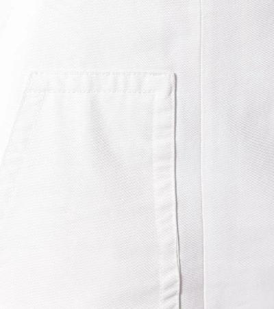 Shop Tibi Cotton-twill Midi Skirt In White
