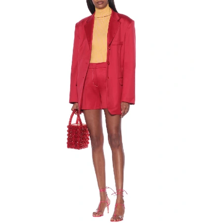 Shop Sies Marjan Molly Wool Blazer In Red