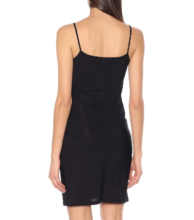 Shop Jil Sander Stretch Slip Dress In Black