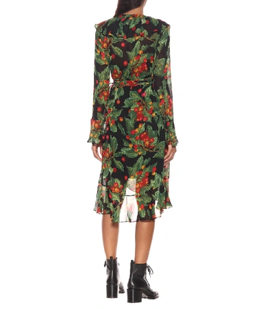 Shop Marc Jacobs Printed Crêpe Minidress In Multicoloured