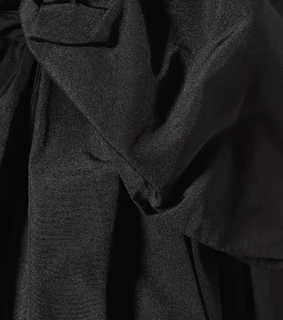 Shop Msgm Cotton-blend Minidress In Black