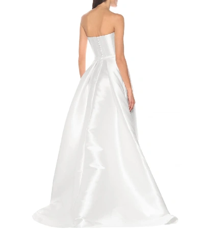 Shop Alex Perry Georgia Silk Bridal Gown In White