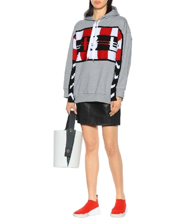 Shop Stella Mccartney All Is Love Cotton Hoodie In Grey