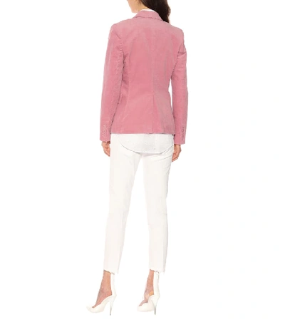 Shop Isabel Marant Étoile Alsey Velvet Blazer In Pink