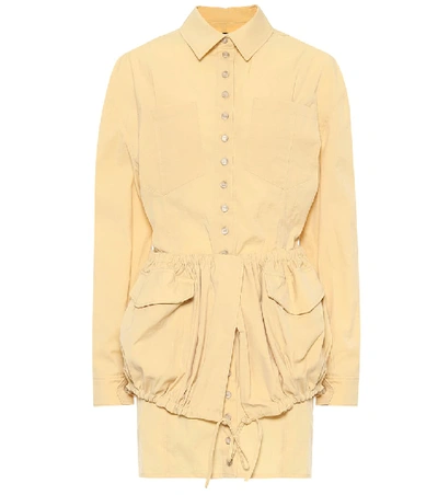 Shop Jacquemus La Robe Cueillette Minidress In Yellow