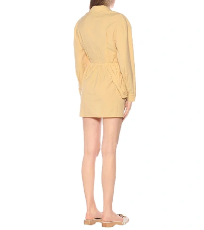 Shop Jacquemus La Robe Cueillette Minidress In Yellow