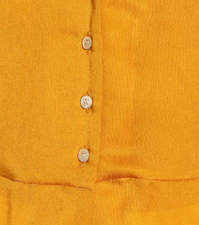 Shop Arje Gaia Silk Shirt In Yellow