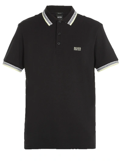 Shop Hugo Boss Paddy Polo Shirt In Black