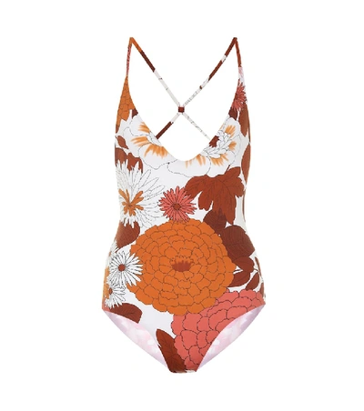 Shop Dodo Bar Or Floral Swimsuit In Brown