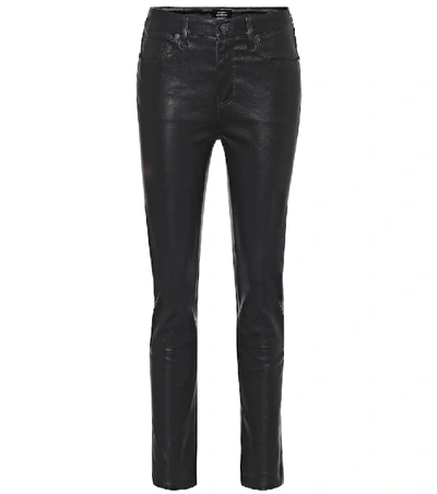 Shop Citizens Of Humanity Harlow High-rise Skinny Leather Pants In Black