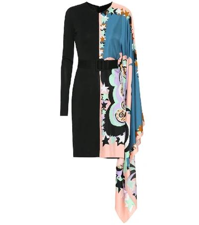 Shop Emilio Pucci Printed Silk Minidress In Multicoloured