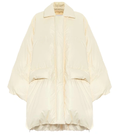 Shop Jil Sander Down Puffer Coat In Yellow