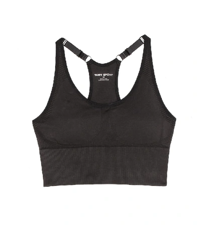 Shop Tory Sport Seamless Cami Sportsbra In Black