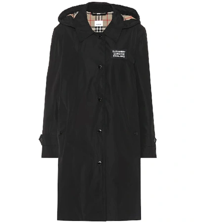 Shop Burberry Oxclose Raincoat In Black