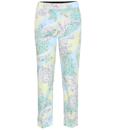 Shop Emilio Pucci Printed Cotton Pants In Multicoloured