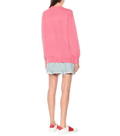 Shop Givenchy Logo Cashmere Sweater In Pink