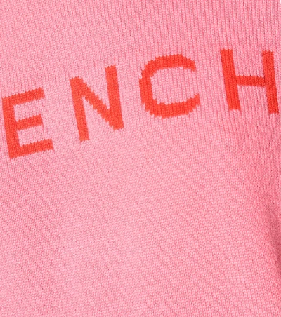 Shop Givenchy Logo Cashmere Sweater In Pink