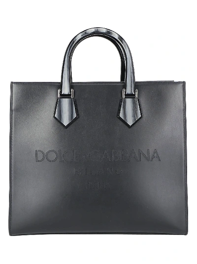 Shop Dolce & Gabbana Tote Bag In Nero/nero