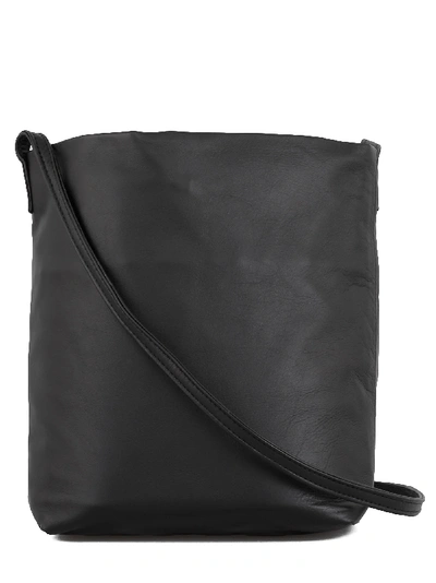 Shop Ann Demeulemeester Leather Shoudler Bag In Black