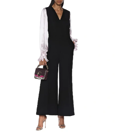 Shop Roksanda Lili Crêpe Jumpsuit In Black