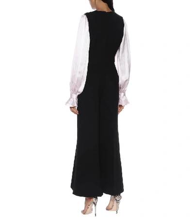 Shop Roksanda Lili Crêpe Jumpsuit In Black