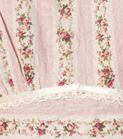 Shop Loveshackfancy Astor Cotton Dress In Pink
