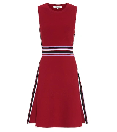 Shop Diane Von Furstenberg Elsie Stretch-knit Midi Dress In Red