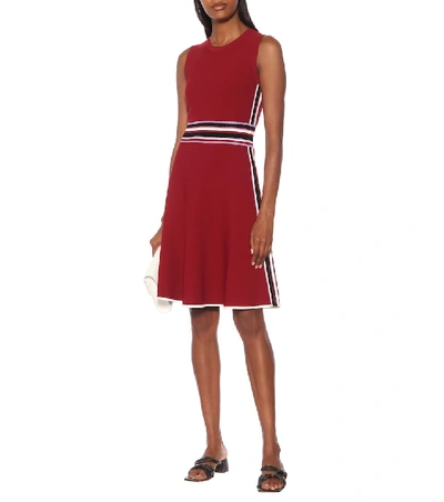 Shop Diane Von Furstenberg Elsie Stretch-knit Midi Dress In Red