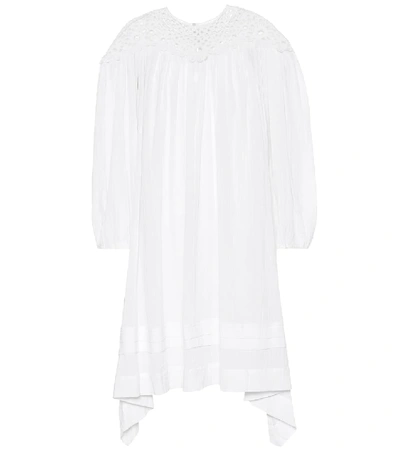 Shop Isabel Marant Étoile Rita Embroidered Cotton Dress In White