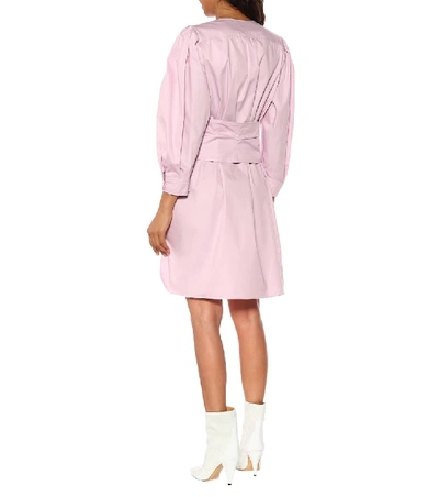 Shop Isabel Marant Galaxy Cotton Dress In Pink