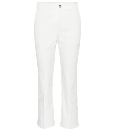 Shop Altuzarra Adler High-rise Bootcut Jeans In White