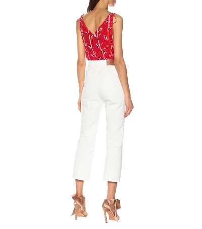 Shop Altuzarra Adler High-rise Bootcut Jeans In White