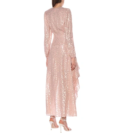 Shop Stella Mccartney Fil Coupé Gown In Pink