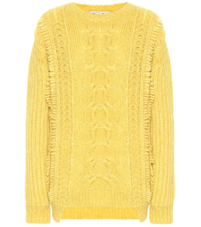 Shop Stella Mccartney Alpaca And Wool-blend Sweater In Yellow
