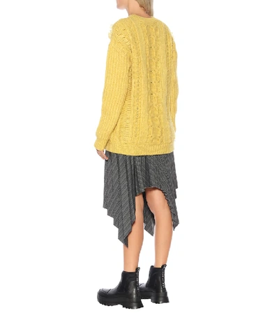 Shop Stella Mccartney Alpaca And Wool-blend Sweater In Yellow