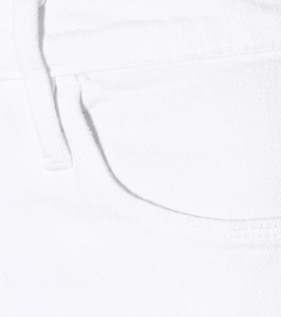 Shop Frame Le Sylvie High-rise Straight Jeans In White