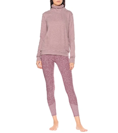 Shop Alo Yoga Clarity Cotton-blend Sweater In Pink