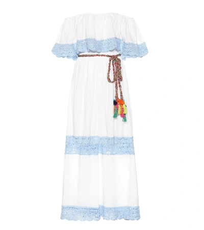 Shop Anna Kosturova Santorini Cotton Dress In White
