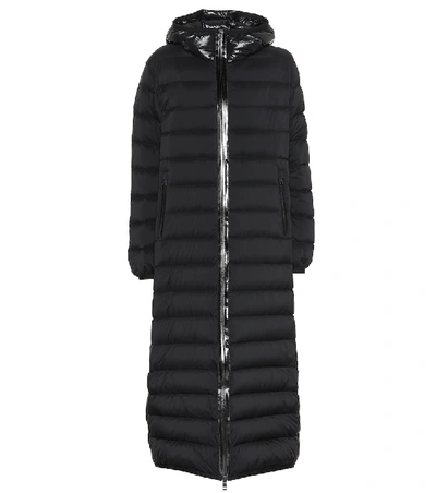 Shop Moncler Grue Quilted Down Coat In Black