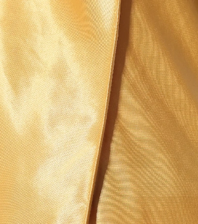 Shop Acne Studios Satin Midi Dress In Yellow